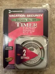 VACATION SECURITY VARIABLE ON/OFF TIMER INTERMATIC NEW