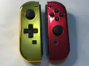 Custom Chrome Gold & Red Nintendo Switch Joy Con Joy-Con JoyCon controller DPAD