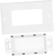 FIXOSHEE Organized Wiring : Brush Cable Management Plate Wall Brush Cable Entry Plate