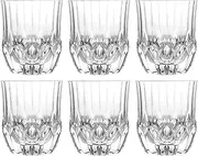 Tumbler Glass - Double Old Fashioned - Set of 6 - Glasses - Designed DOF Crystal Glass Tumblers - For Whiskey - Bourbon - Water - Beverage - Drinking Glasses - 11.75 oz. - Made in Europe By Barski