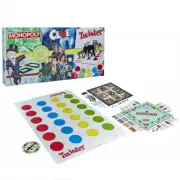 Hasbro Classic 3x Family Game Set Monopoly Clue And Twister Board Game Kids