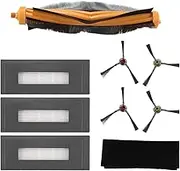 Voniecop Replacement Accessories Kit Compatible for Deebot Ozmo 930 Robotic Vacuum Cleaner, 1 Main Brush 3 High Efficiency Filters 4 Side Brushes