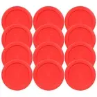 Pyrex 7200-PC Round 2 Cup 5" Storage Lid Cover Red 12 Pack for Glass Bowl New