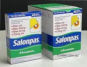 Salonpas Pain Relief Patch Hisamitsu 5 Packs 200 Patches temporally Relieves Pains & Aches from Back Pain, Shoulder Pain, Muscle Pain, Arthritis, Bruises, Sprains
