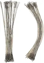 AIMALL 50PCS Coping Saw Blades Set, High Carbon Steel Mini Wire Saw, Dual Sizes 11.8"/19.7" for Precision Cutting in Soft Woods