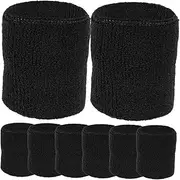 8Pcs Running Wristbands Absorbent Fitness Wrist Supports for Exercise for Cycling Basketball and Outdoor Activities Men Women