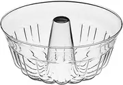 Simax Clear Glass Fluted Bundt Pan | Heat, Cold, and Shock Proof, Made in Europe (2.1 Quart)