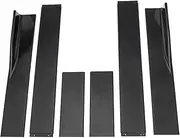 Side Skirt Universal Compatible for A3 A4 A5 A6 A7 A7 A8 Q3 Q5 Q7 RS5 RS6 RS7 S3 S4 Extension Splitters Apron Lip Splitter Winglet(2.2M Black)