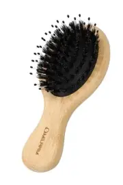 MILAAM "Mini Hair Brush" Natural Pig Bristle, Shiny Hair, Smooth Hair, Prevents