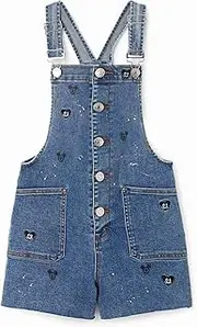 [Desigual] Little Girl's Disney's Mickey Mouse Denim Dungaree Shorts