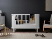 Orlando Cot Toddler Bed Half Frame - White