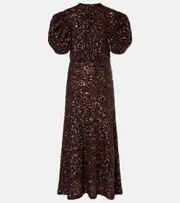 [Rotate] Rotate Sequined midi dress AU 8 brown