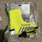 GripGrab RACETHERMO WATERPROOF WINTER ROAD SHOE COVERS Yellow Hi-Vis size Large
