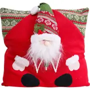 LVD Cushion Santa Red Decorative Throw Pillow Home/Lounge Christmas Decor