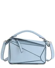 Tiffany & Fred Paris Geometric Pattern Leather Shoulder Bag
