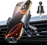 VANMASS Car Phone Holder Air Vent Clip, [Steel-Cored Hook] Sturdiest Shockproof Universal Mobile Cell Phone Mount Handsfree Automobile Phone Stand cradle for iPhone 13 12 11 Pro Samsung Galaxy OnePlus