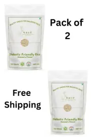 KriKshi Diabetic-Friendly Rice: Healthy Choice for Balanced Diets [Pack of 2]