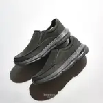 SKECHERS 休閒鞋 ARCH FIT TALON 寬楦 黑灰 帆布 健走鞋 男 (布魯克林) 204612BLK