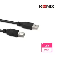 在飛比找momo購物網優惠-【KONIX】USB MIDI音樂編輯線 電子琴 / 電鋼琴