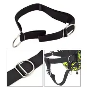 Premium Technical Dive Crotch Strap with 2 D-rings Universal Scuba Diving