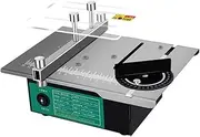Daseeme Mini Multifunctional Table Saw Angle Adjustable Electric Desktop Saws Household DIY Cutting Grinding Tool Woodworking Lathe Machine