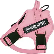 voopet Service Dog Harness, No-Pull Emotional Support Pet Vest Harness, Reflective Breathable and Adjustable Pet Halters for Small Medium & Large Dogs (with 4 PCS Dog Velcro Patches)