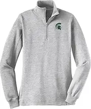 [UGP Campus Apparel] NCAA Primary Logo Left Chest, Team Color Womens Q-Zip Pullover, College, University
