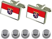 [Select Gifts] Shirt Dress Studs Hesse (Hessen) State Flag Cufflinks
