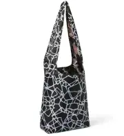 Cracked Glass/Leopard Black/White/ Neutral Reversible Reusable Bag - DVF for...