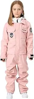 [HOTIAN] Kids One Piece Snowsuits Girls Ski Suits Overalls Waterproof Insulated Snow Wear Outfits Snowboarding Jackets