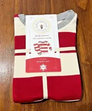 Burt's Bees 2 Piece PJ Set Rugby Stripe Baby Tee & Pants 100% Organic 12 Month