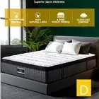 Double Bed Mattress Euro Top 9 Zone Pocket Spring Latex Foam Medium Firm 34cm