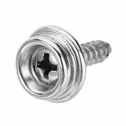 Stainless Steel Canvas to Screw Press Stud Snap Kits Boat Cover Tool for Bag - 62 Pcs