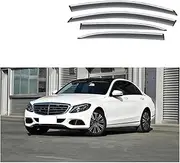 Car Rain Shield Deflectors, Compatible with Mercedes Benz C Class W205 2014-2020 Awning Trim Cover Exterior Car-Styling