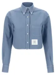 [Thom Browne] Thom Browne-Denim Shirt Camicie Celeste-Donna 38IT