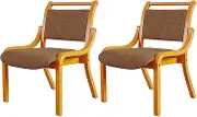 Okawa Furniture Seki Furniture Welfare Facilities Chair (2 Leg Set) Hooks, Elbowless Seat: Cloth Brown Color 138725