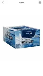 ICE BREAKERS Cool Blasts Sugar Free Chews (Mints), Peppermint, .8oz (6 Pack)