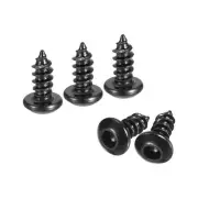 Hex Socket Self Tapping Screws, M3 x 6mm Carbon Steel Wood Screw 100pcs