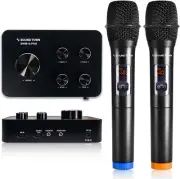 Wireless Microphone Karaoke Mixer System with HD Audio Return Channel, Optica...