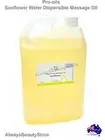 5L Pro-oils Sunflower Water Dispersible Massage Oil Beauty Salon Supply
