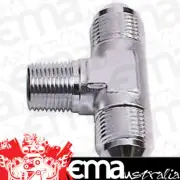 Aeroflow AF825-03S Tee -3AN with 1/8" NPT On Sidesilver AN Tee with NPT On Side