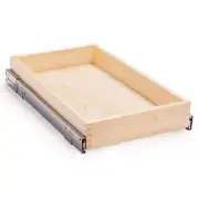 Pull Out Cabinet Drawer, 14”W x 21”D Soft Close Slide Out Wood Drawer Organiz...