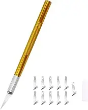 Craft Knife Set, Includes with 1 Exacto Knives and 11pcs Blades Replacement Crafting Precision Knife for DIY Wallpaper Art Paper Cutting Model Making Scrapbooking Stencil
