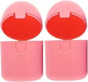 SOESFOUFU 2pcs Menstrual Cup Box Cleaning Tools Menstrual Cups Personal Items Cleaner Portable Case Mini Steam Cleaner Period Cup Organizer Women Accessory Suitcase Pp