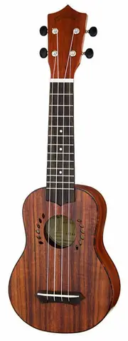 Leolani Solid Koa Series Soprano Ukulele with Gigbag
