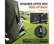 Universal 4-Seater Golf Cart Cover, Waterproof 600D Polyester, Easy Access Design