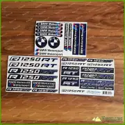 BMW Motorrad Motorsport R1250RT Blue Laminated Decals Stickers Kit