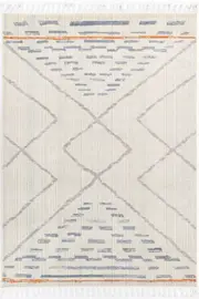 Kenza Blanco Contemporary Light Grey Rug
