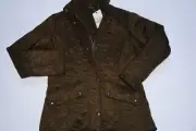 Barbour Jacket Coat Cavalry Polarquilt Olive Green New UK Size 10 U.S Size 6