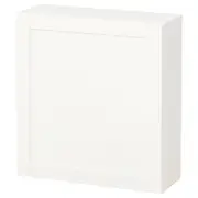 BESTÅ wall-mounted cabinet combination, white/Hanviken white, 60x22x64 cm